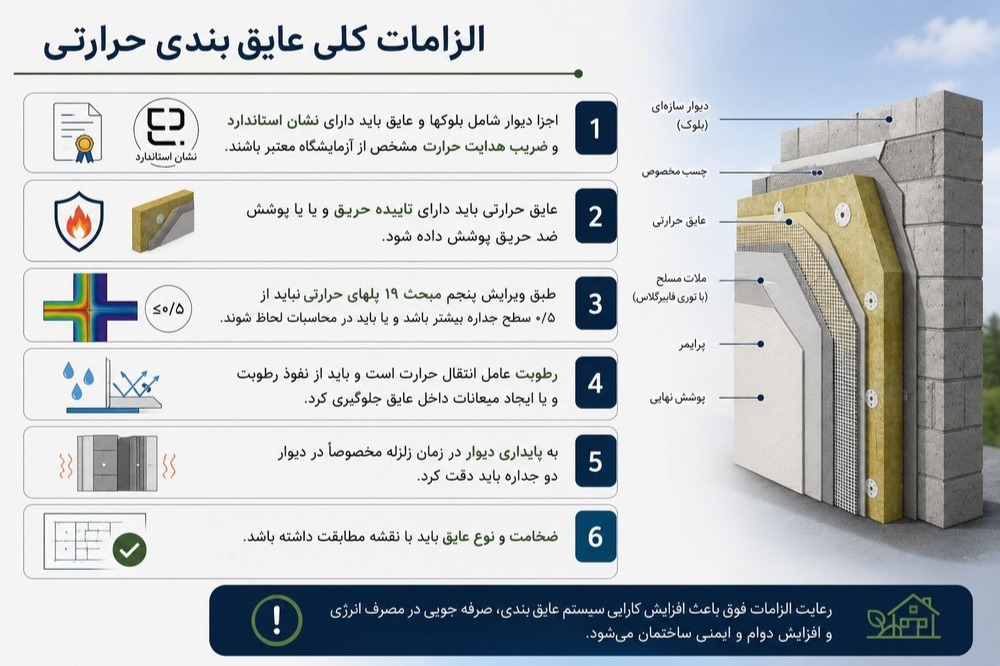 الزامات عایق بندی حرارتی