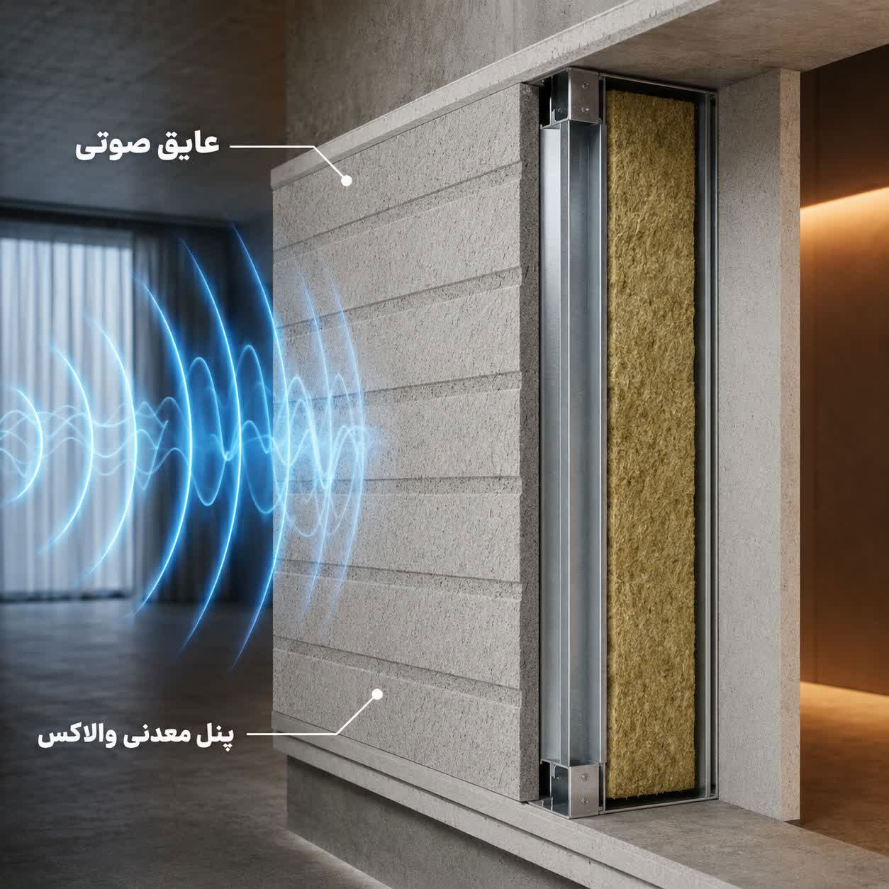 نقش پنل والاکس در عایق صوتی دیوار درای وال