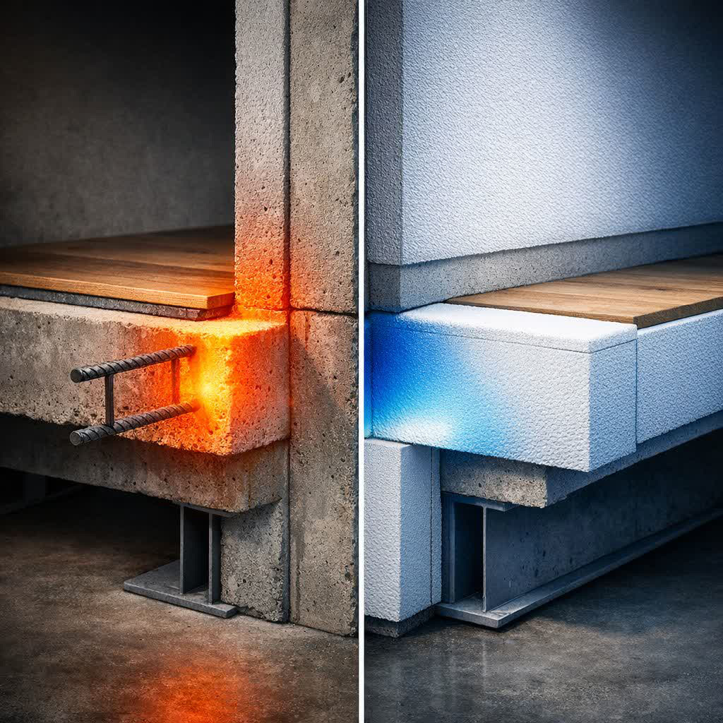 مدیریت پل‌های حرارتی (Thermal Bridges)