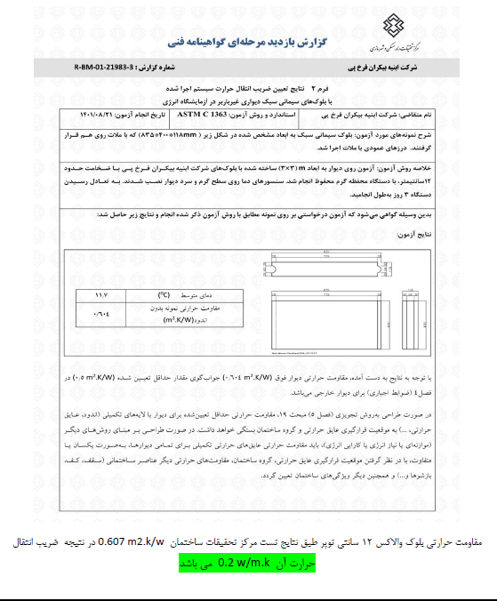 مقاومت حرارتی بلوک والاکس Wallax XPS Plus