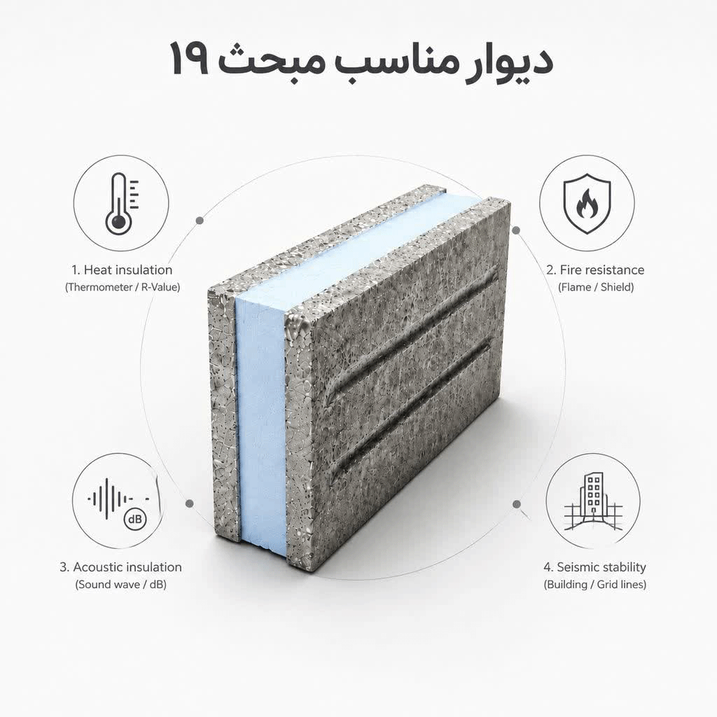 دیوار مناسب مبحث ۱۹ چیست